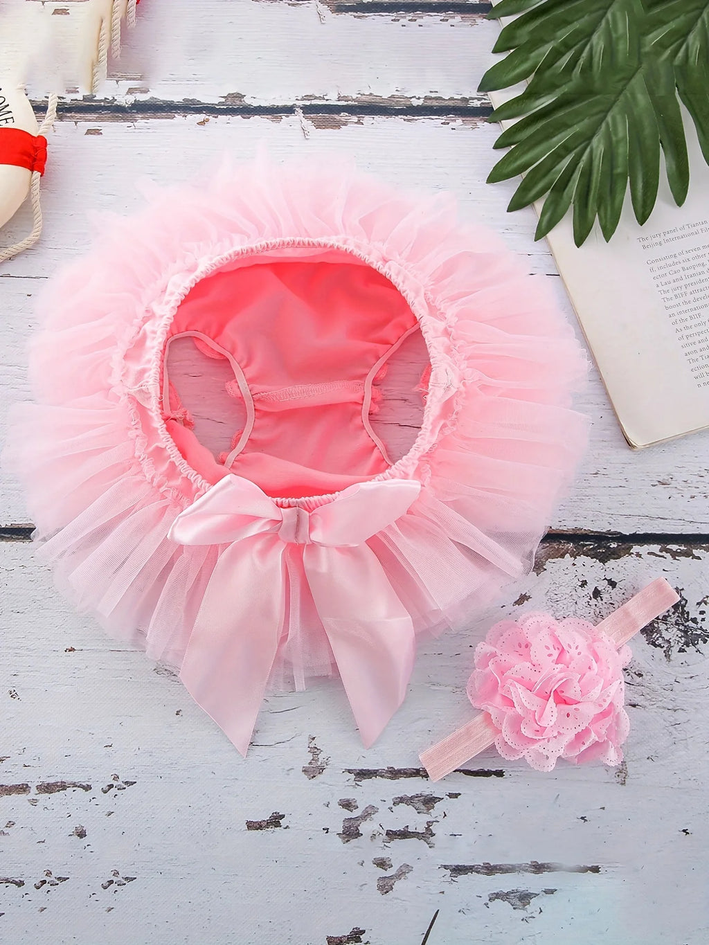 3Pcs Pink Princess 1st Birthday Outfit for Baby Girls - "Little Miss One" Print Bodysuit + Tulle Tutu Skirt + Flower Headband Ca