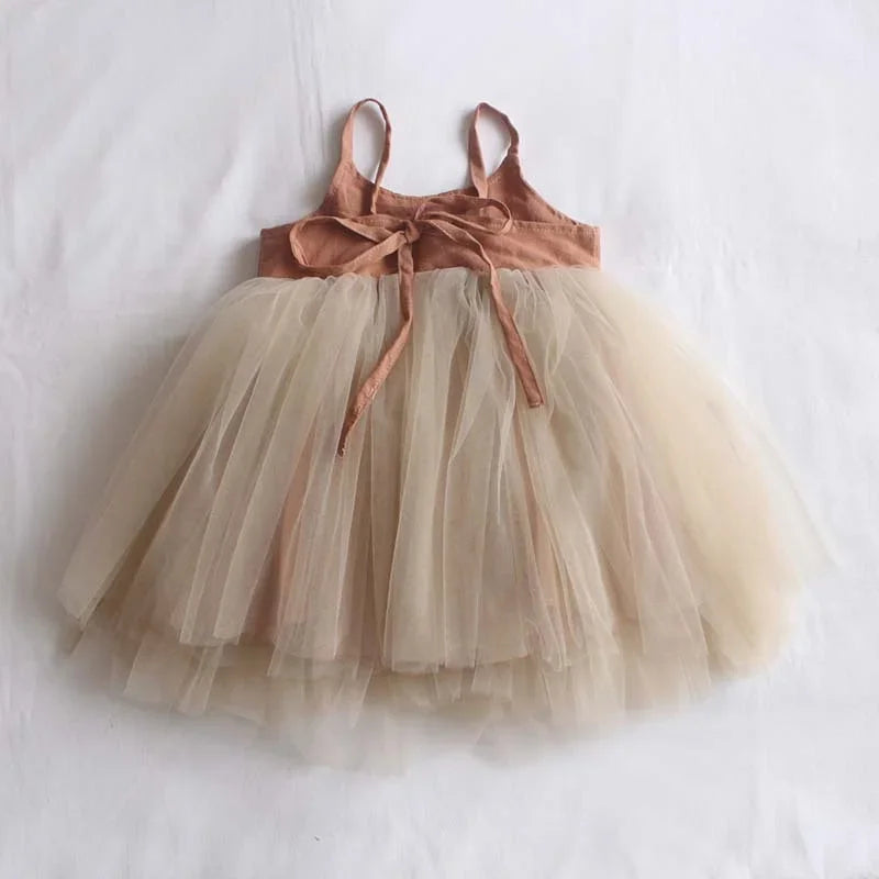 Summer Baby Girl Princess Dress Toddler Kids Mesh Tutu Dresses Children Birthday Party Clothes