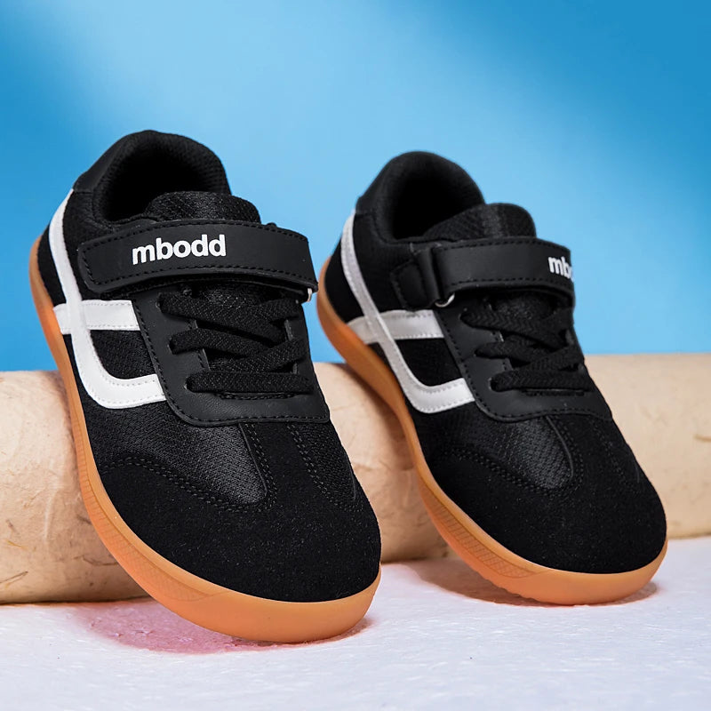Children's Breathable Mesh Sneakers, Wide Last Zero Restraint Shoes for Natural Barefoot Feeling, Healthy Foot Development