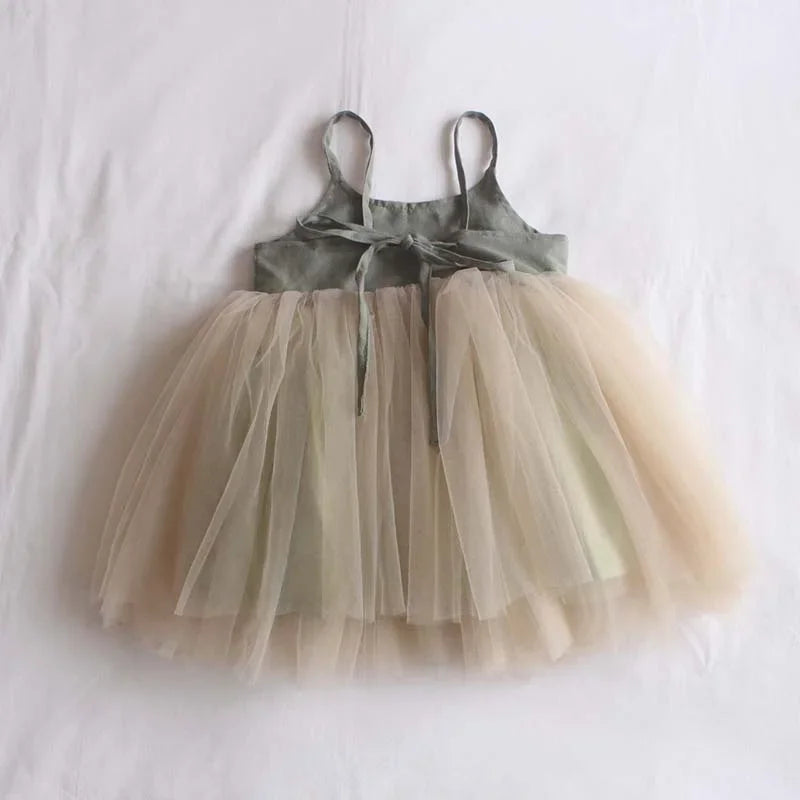 Summer Baby Girl Princess Dress Toddler Kids Mesh Tutu Dresses Children Birthday Party Clothes