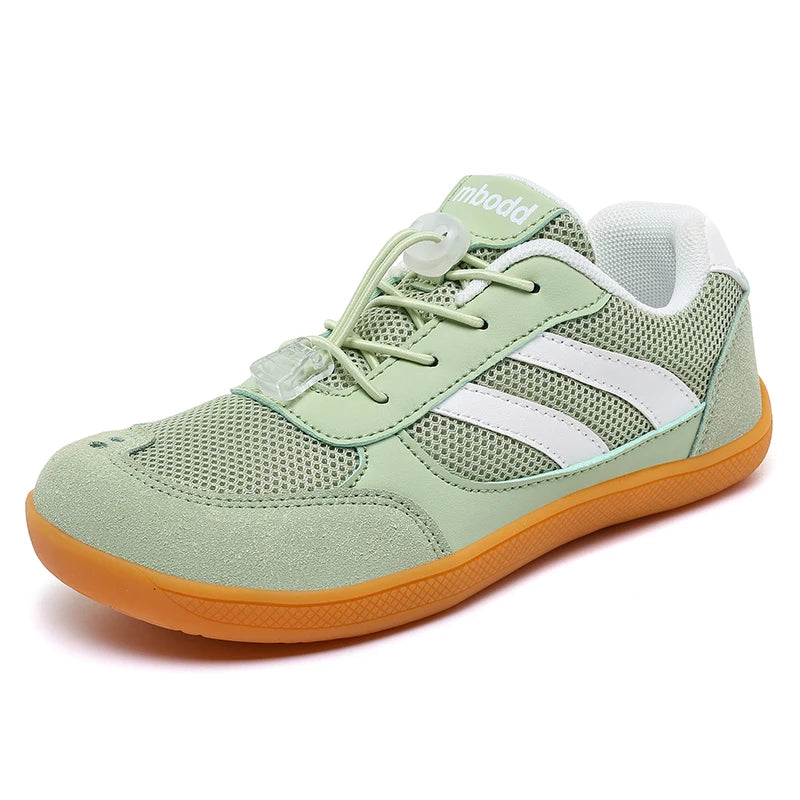 Children's Breathable Mesh Sneakers, Wide Last Zero Restraint Shoes for Natural Barefoot Feeling, Healthy Foot Development