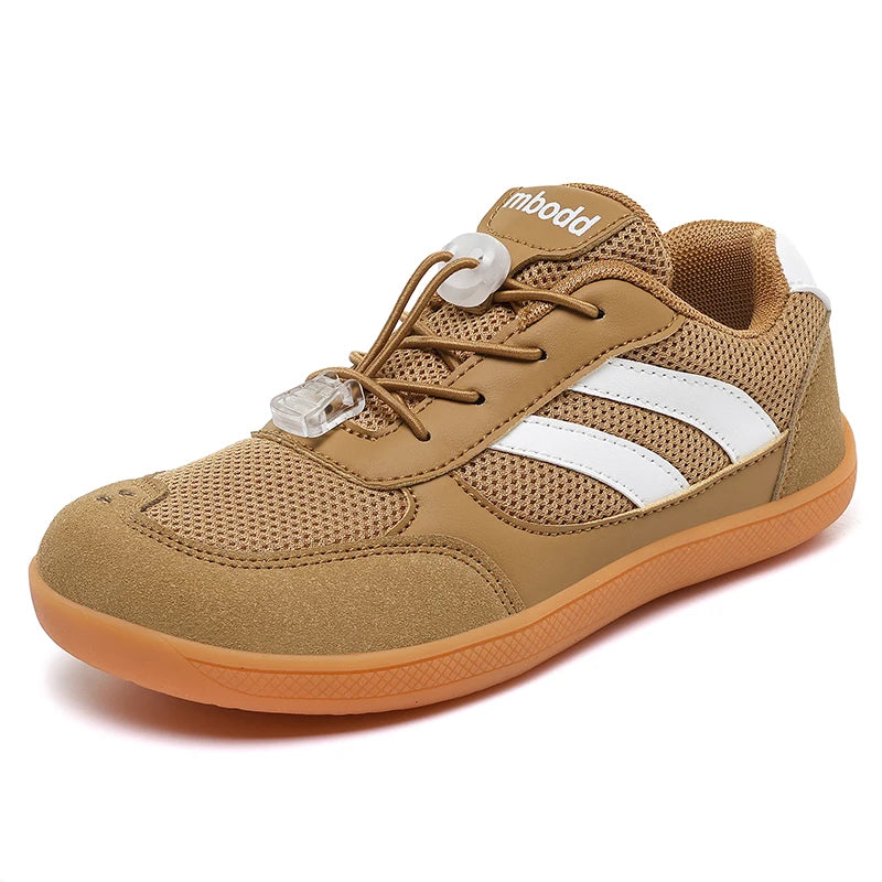Children's Breathable Mesh Sneakers, Wide Last Zero Restraint Shoes for Natural Barefoot Feeling, Healthy Foot Development
