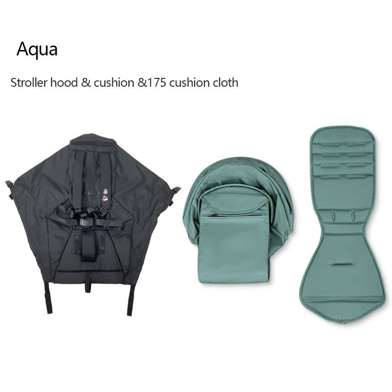 3pcs/set 175 Canopy Cover Seat Cushion Compatible With Babyzen YOYO Cover Seat Mattress With Zipper Pocket Stroller Accessories
